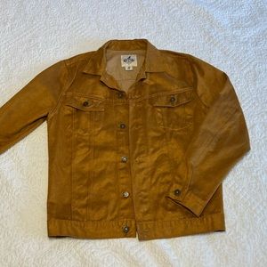 Brown Lightweight Button Down Jacket. Size Medium. Made in Seoul, Korea.